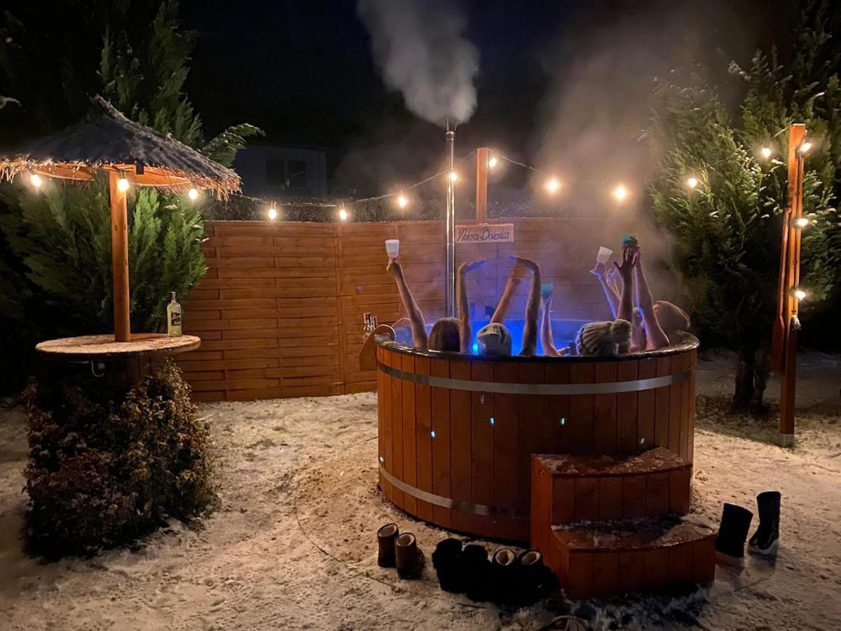 Rajska Cisza - Caloroczny Prywatny Domek W Lesie Nad Jeziorem - Sauna I Balia Krag Luaran gambar